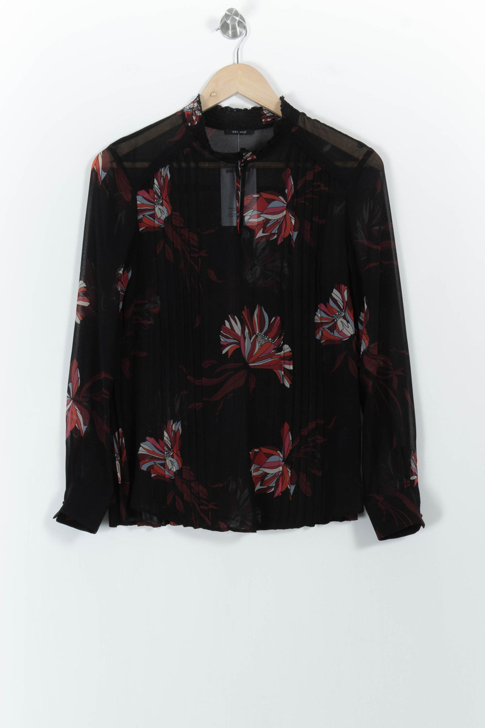 Blouse Noire et Rouge - Taille XS/34 de la marque One Step | PARAD101493 - Vendu par Paradigme - Image 2