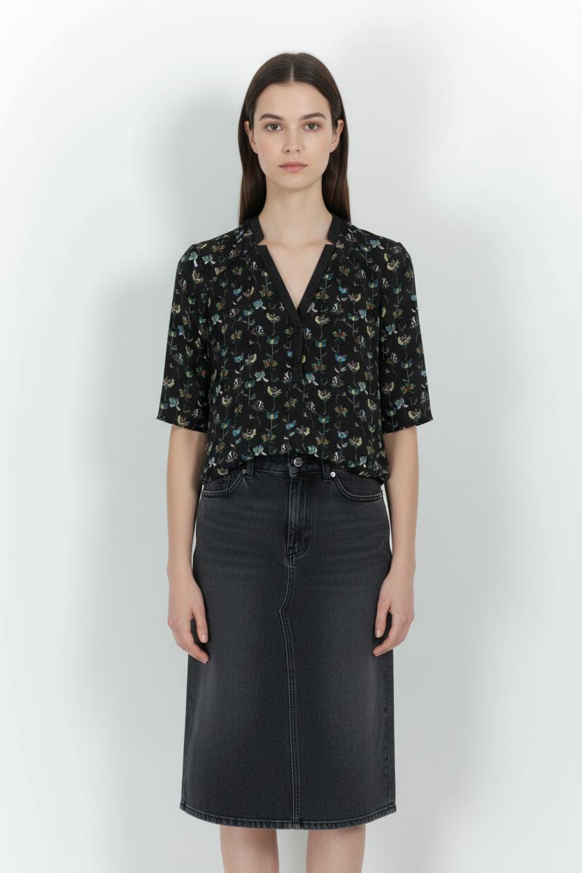 Blouse Noire - Taille XS/34 de la marque One Step | PARAD101495 - Vendu par Paradigme - Image 1