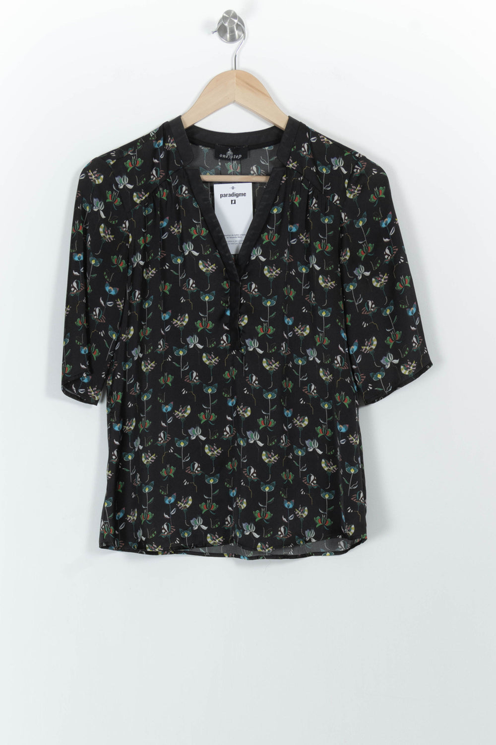 Blouse Noire - Taille XS/34 de la marque One Step | PARAD101495 - Vendu par Paradigme - Image 2