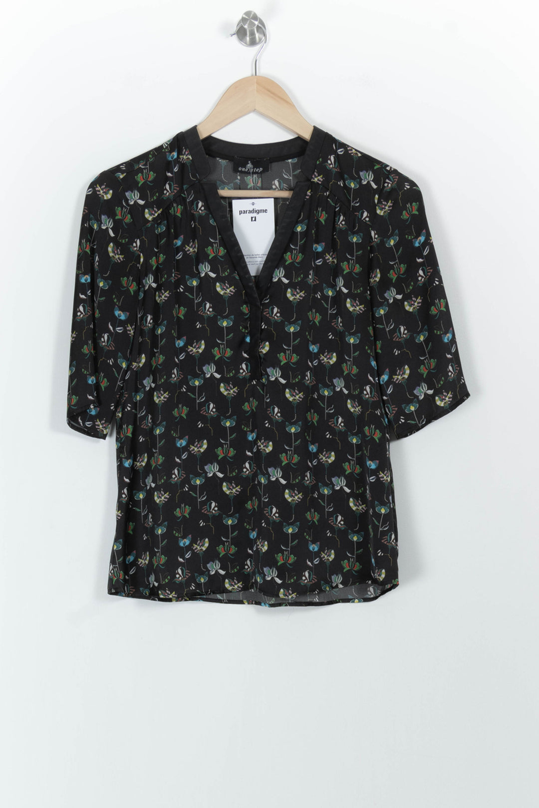 Blouse Noire - Taille XS/34 de la marque One Step | PARAD101495 - Vendu par Paradigme - Image 2