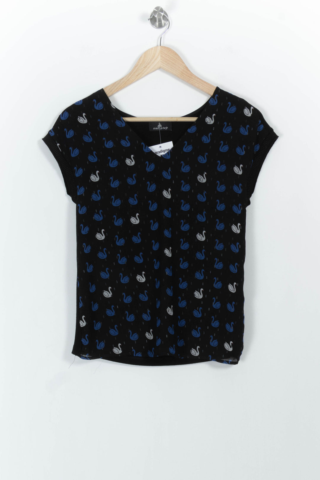T-shirt Noir et Bleu - Taille XS/34 de la marque One Step | PARAD101496 - Vendu par Paradigme - Image 2