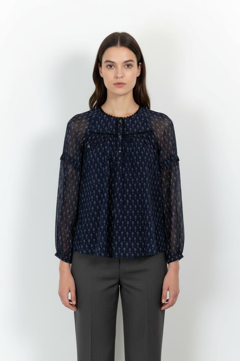 Blouse Bleue - Taille XS/34 de la marque One Step | PARAD101497 - Vendu par Paradigme - Image 1