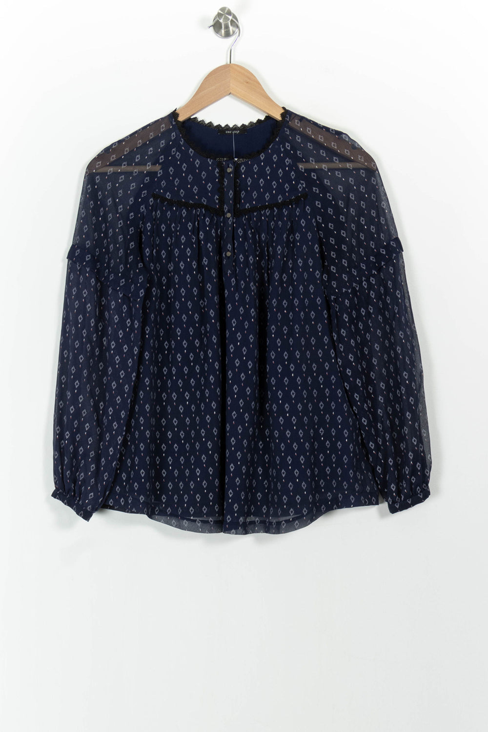 Blouse Bleue - Taille XS/34 de la marque One Step | PARAD101497 - Vendu par Paradigme - Image 2