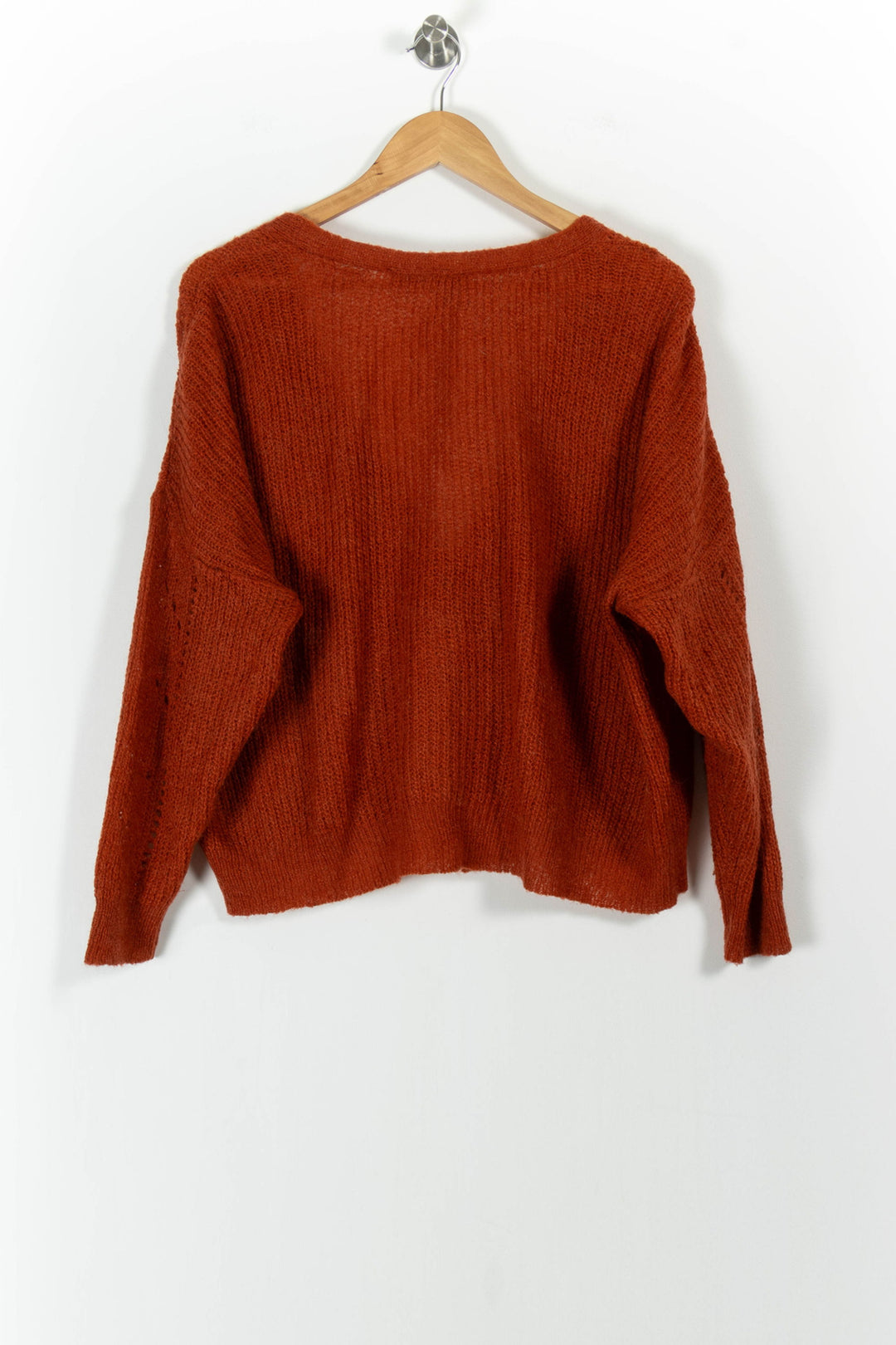 Cardigan Orange - Taille L/40 de la marque La Fée Maraboutée | PARAD101500 - Vendu par Paradigme - Image 4