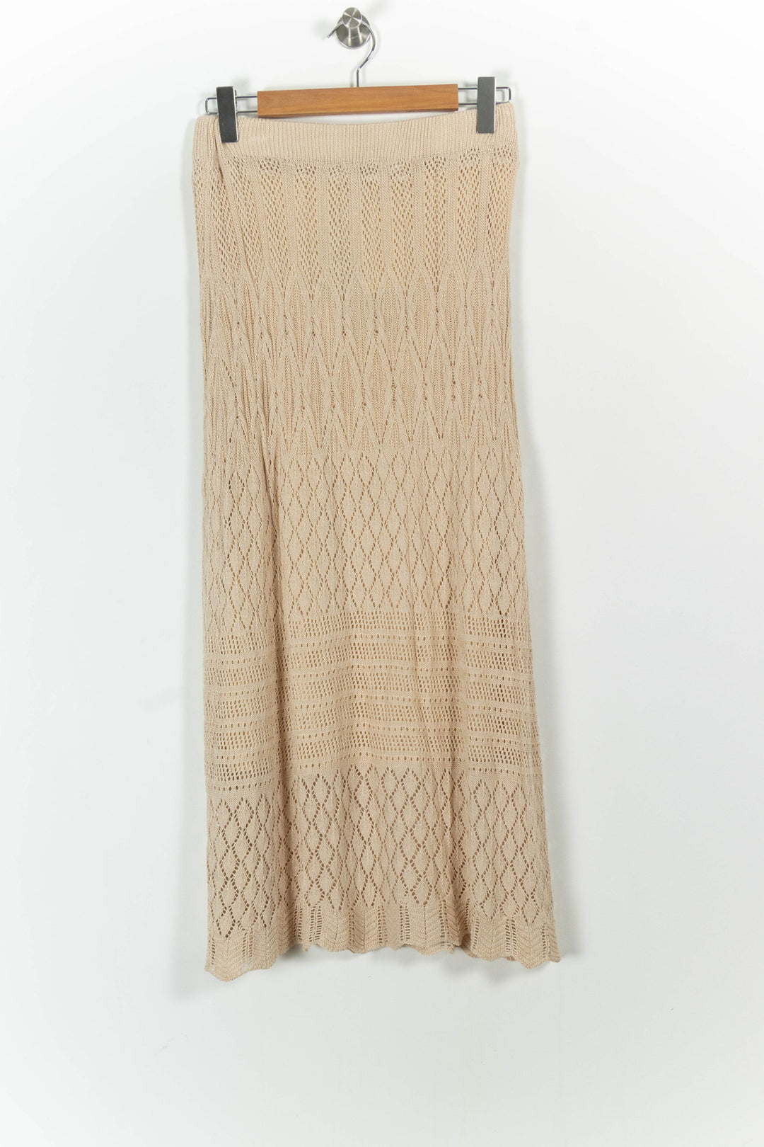 Jupe Longue Beige - Taille L/40 de la marque La Fée Maraboutée | PARAD101506 - Vendu par Paradigme - Image 4
