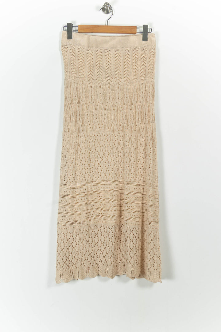 Jupe Longue Beige - Taille L/40 de la marque La Fée Maraboutée | PARAD101506 - Vendu par Paradigme - Image 2