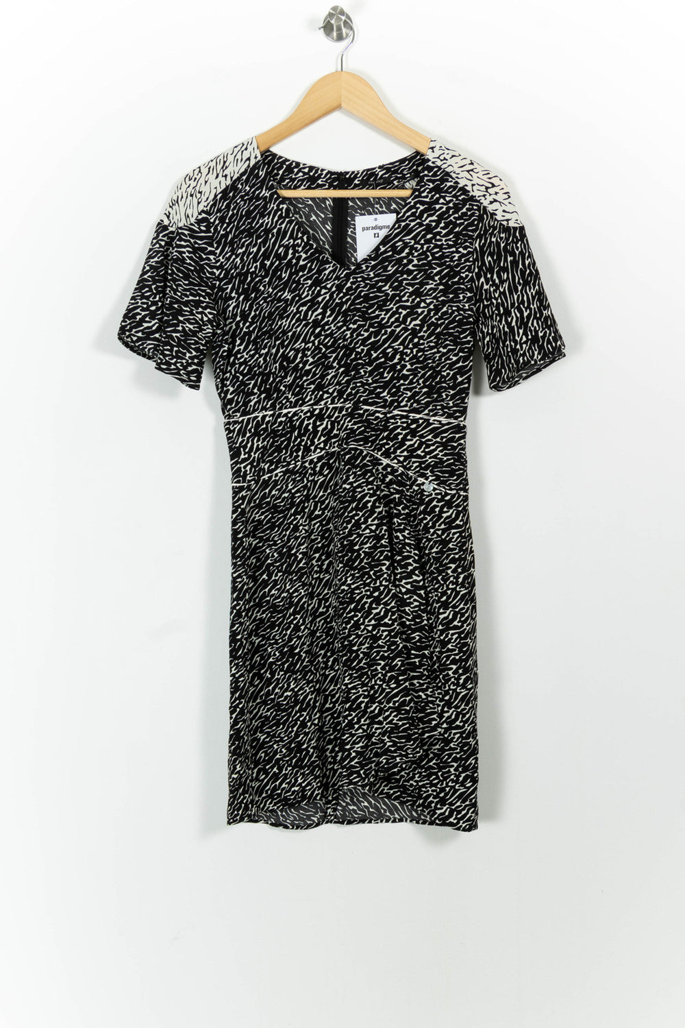 Robe Midi Noire et Blanche - Taille XS/34 de la marque One Step | PARAD101514 - Vendu par Paradigme - Image 2