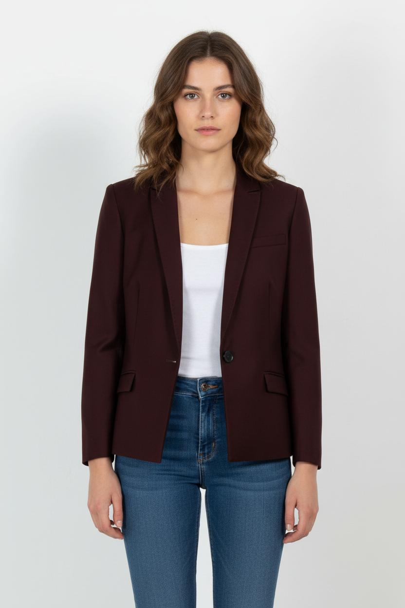 Blazer Bordeaux - Taille M/38 de la marque Comptoir des Cotonniers | PARAD101516 - Vendu par Paradigme - Image 1