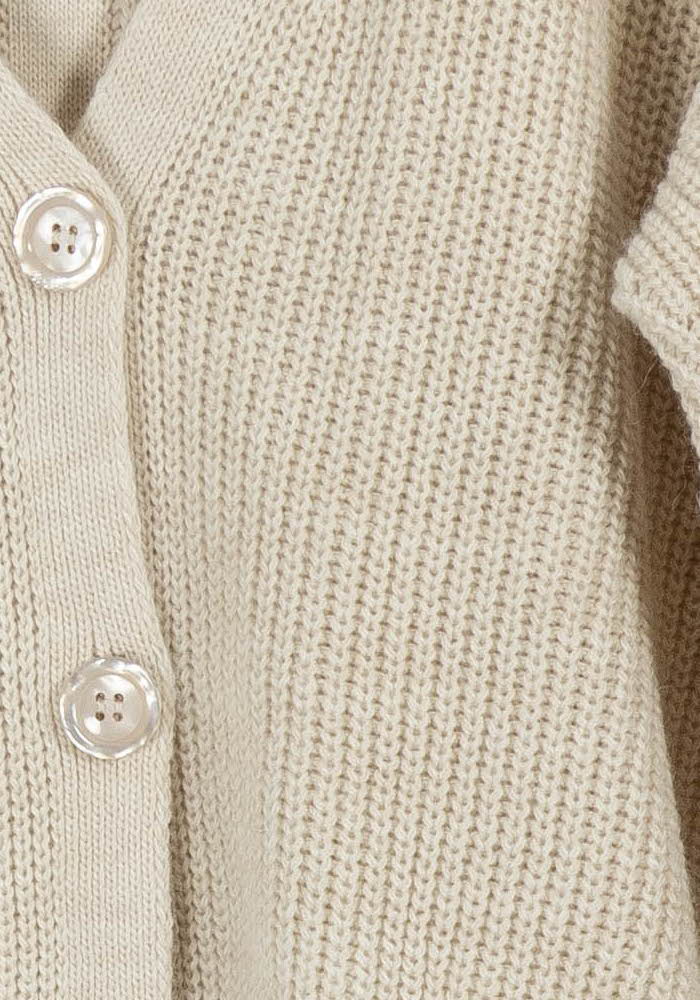 Cardigan Beige - Taille M/38 de la marque La Fée Maraboutée | PARAD101528 - Vendu par Paradigme - Image 3