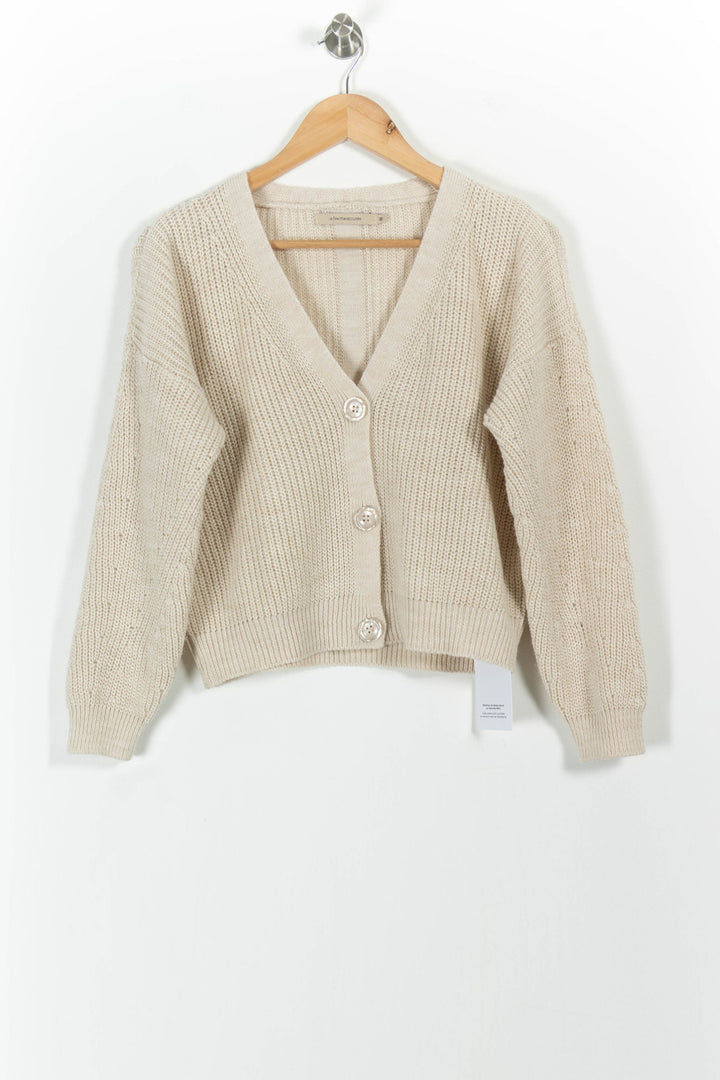 Cardigan Beige - Taille M/38 de la marque La Fée Maraboutée | PARAD101528 - Vendu par Paradigme - Image 2