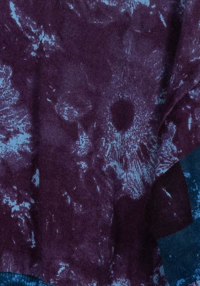 Pull Violet et Bleu - Taille L/40 de la marque La Fée Maraboutée | PARAD101534 - Vendu par Paradigme - Image 3