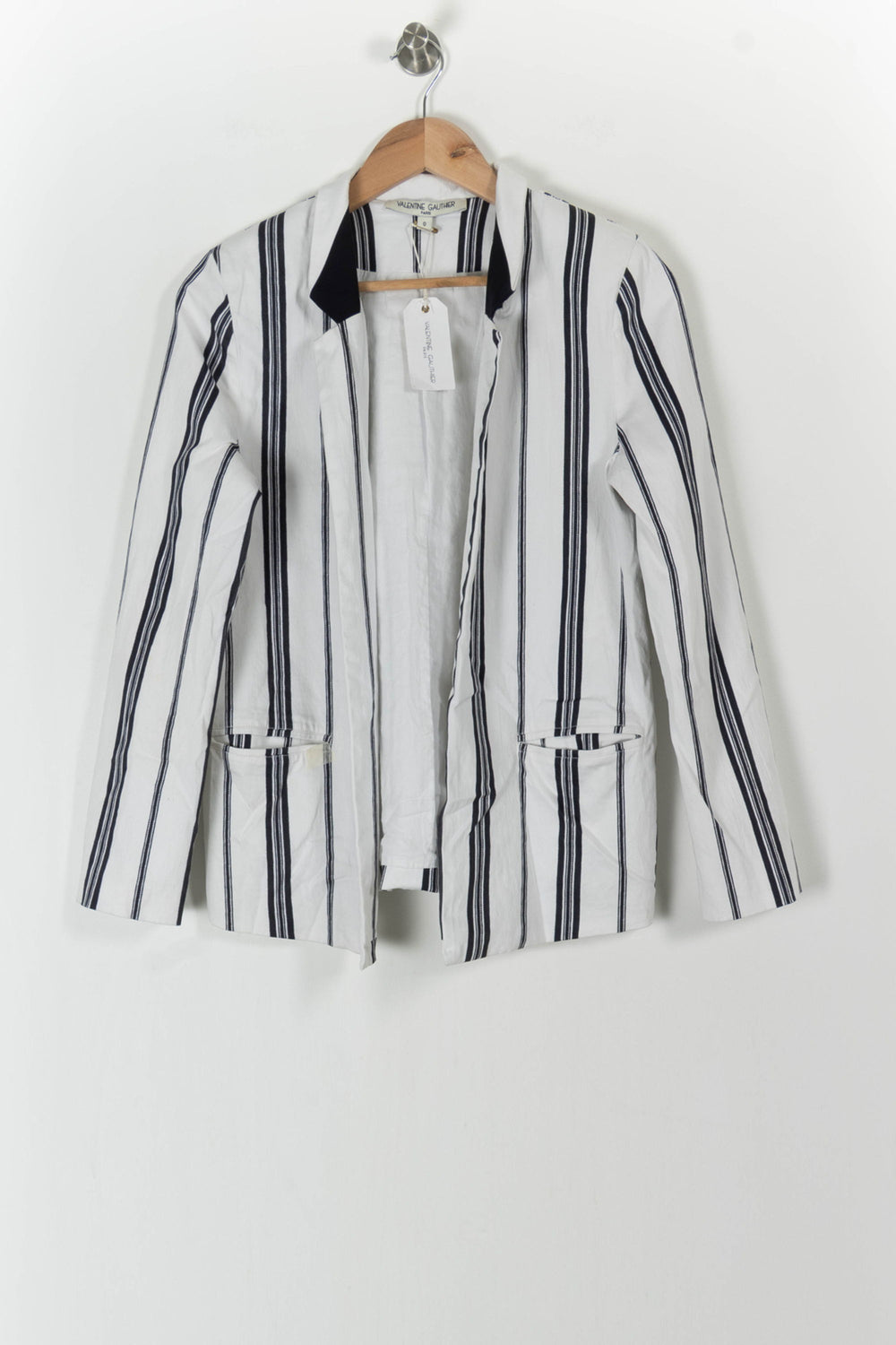 Blazer Blanc et Noir - Taille XS/34 de la marque Valentine Gauthier | PARAD101535 - Vendu par Paradigme - Image 2
