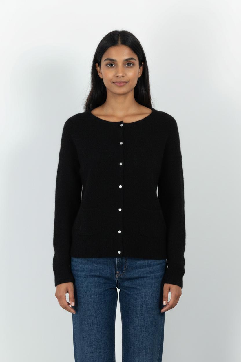 Cardigan Noir - Taille M/38 de la marque Sézane | PARAD101549 - Vendu par Paradigme - Image 1