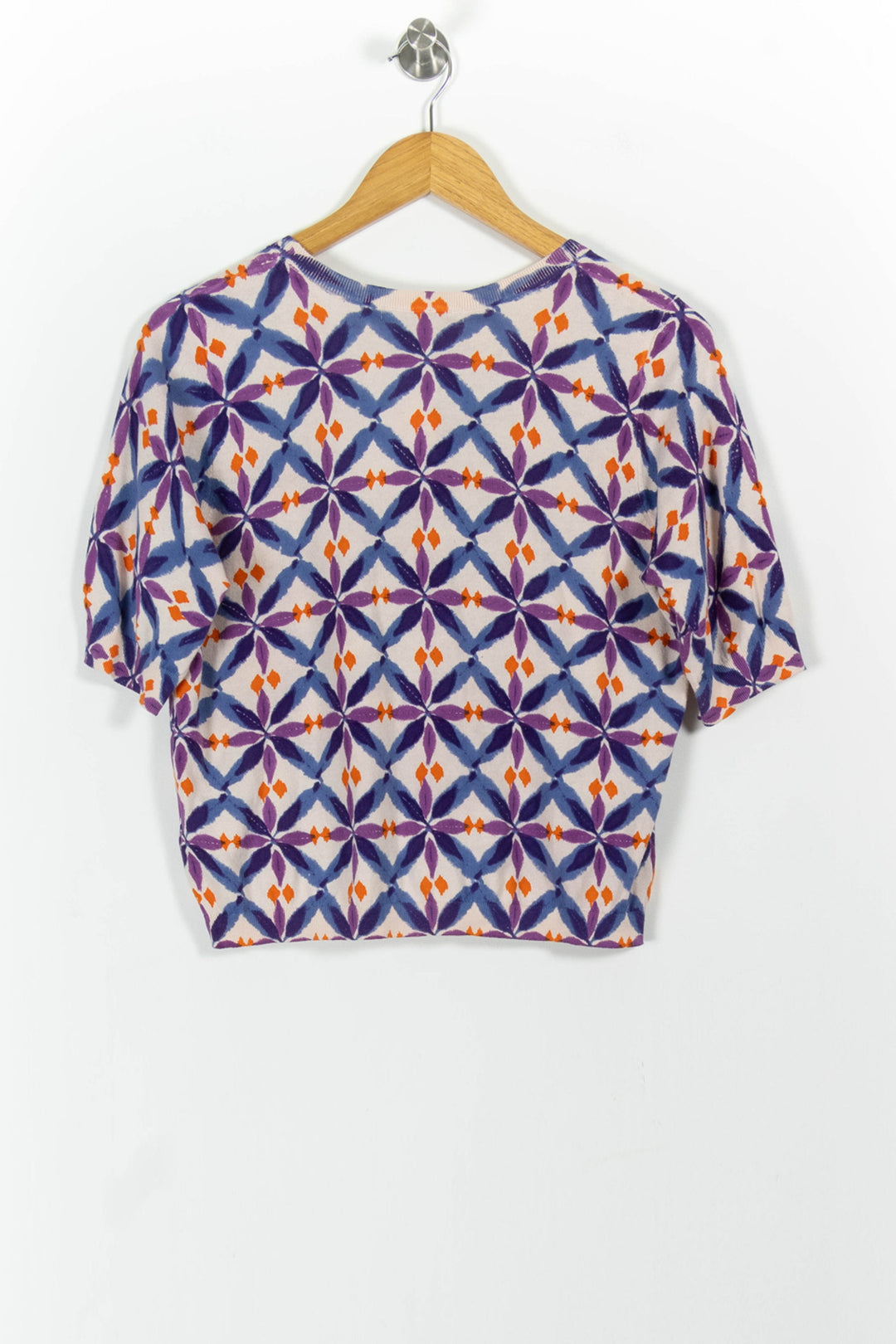 Pull Violet et Bleu - Taille M/38 de la marque La Fée Maraboutée | PARAD101560 - Vendu par Paradigme - Image 4