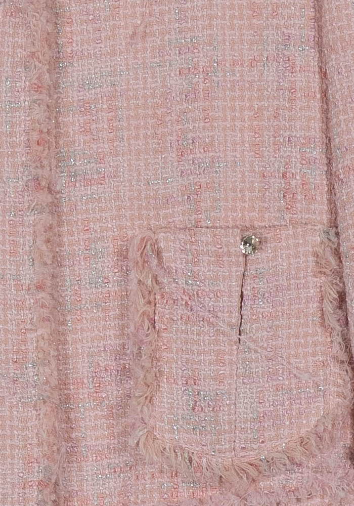 Veste En Tweed Rose - Taille L/40 de la marque Liu Jo | PARAD101562 - Vendu par Paradigme - Image 3