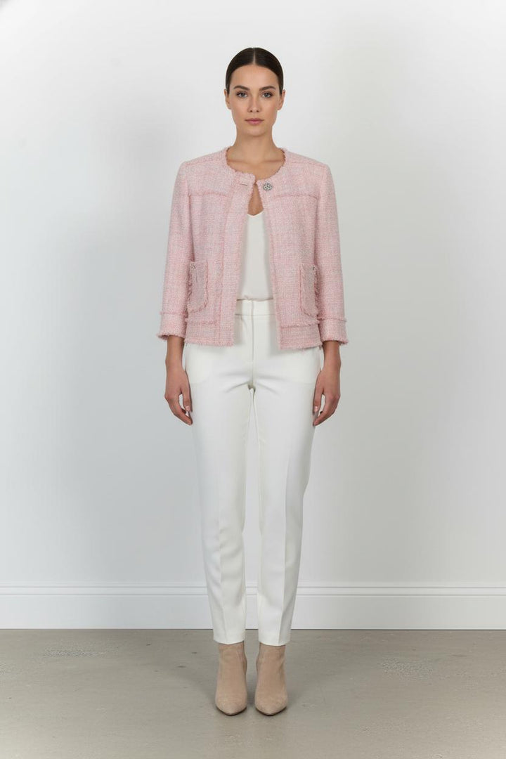 Veste En Tweed Rose - Taille L/40 de la marque Liu Jo | PARAD101562 - Vendu par Paradigme - Image 1