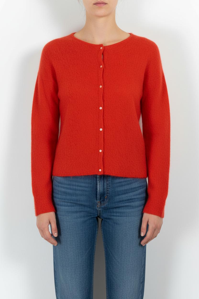Cardigan Rouge - Taille S/36 de la marque Sézane | PARAD101569 - Vendu par Paradigme - Image 1