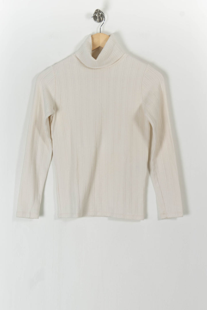 Pull Col Roulé Blanc - Taille XS/34 de la marque Sessùn | PARAD101581 - Vendu par Paradigme - Image 2