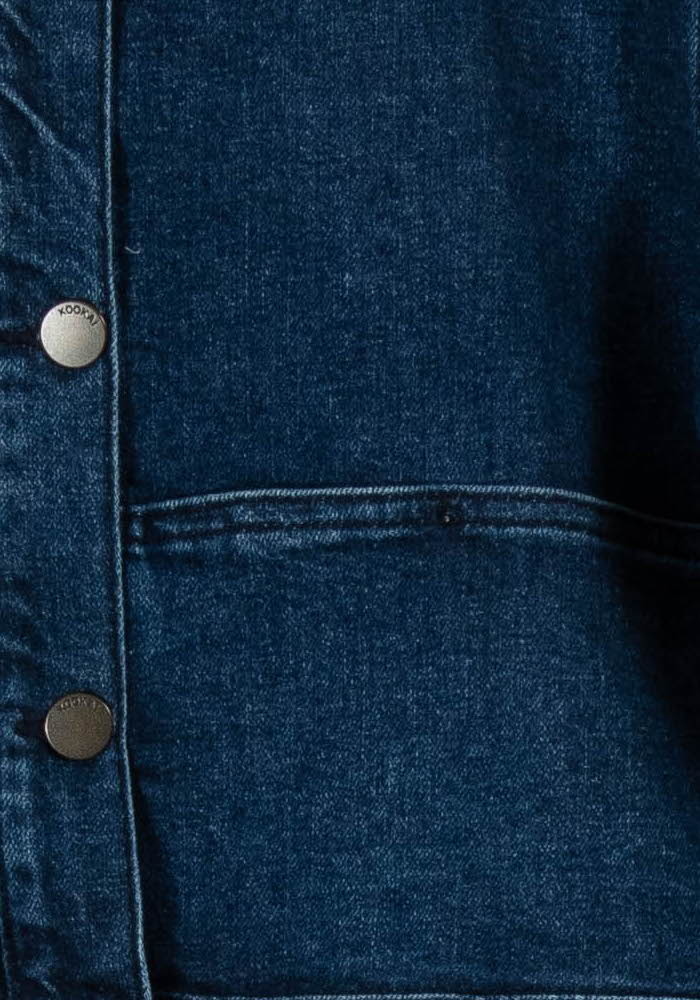Veste en Jean Bleue - Taille S/36 de la marque Kookai | PARAD101582 - Vendu par Paradigme - Image 3