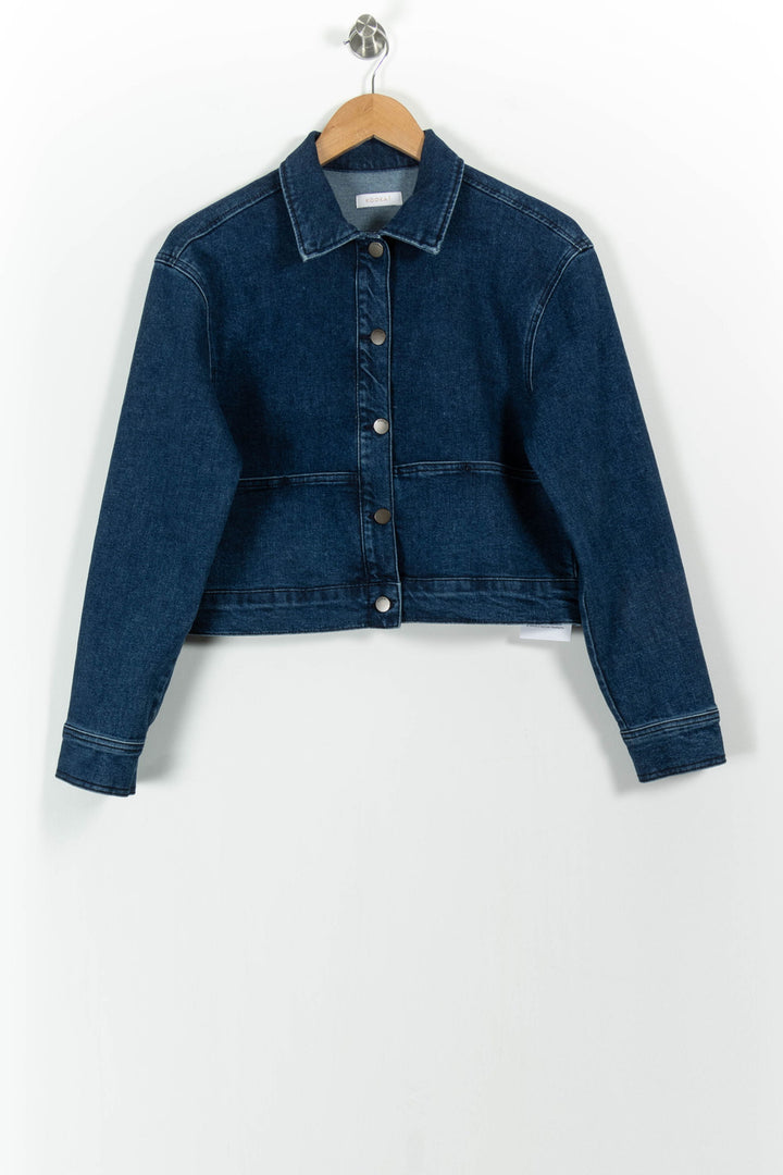 Veste en Jean Bleue - Taille S/36 de la marque Kookai | PARAD101582 - Vendu par Paradigme - Image 2