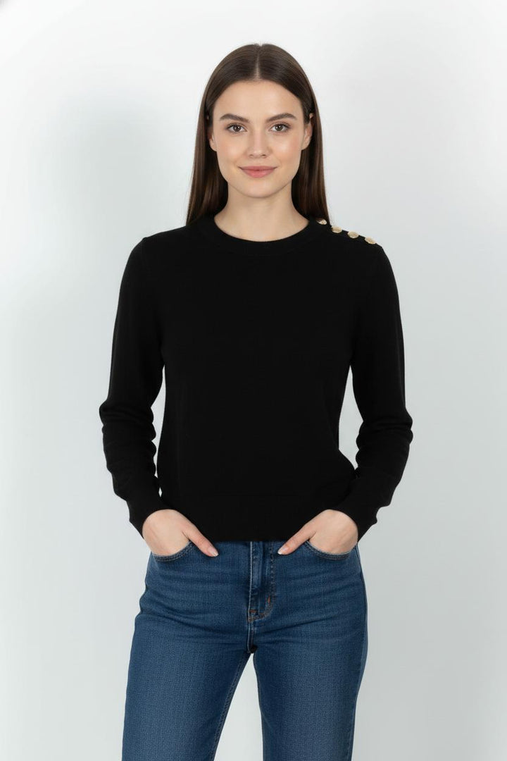 Pull Noir - Taille L/40 de la marque Tara Jarmon | PARAD101596 - Vendu par Paradigme - Image 1