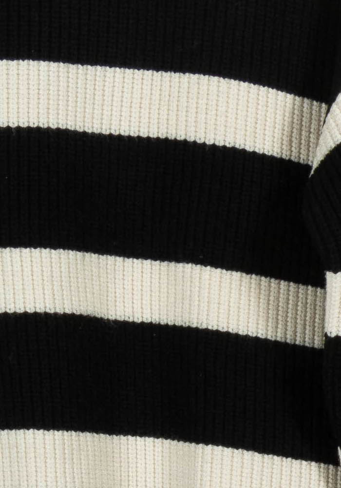 Pull Rayé Noir et Blanc - Taille S/36 de la marque Maison 123 | PARAD101598 - Vendu par Paradigme - Image 3
