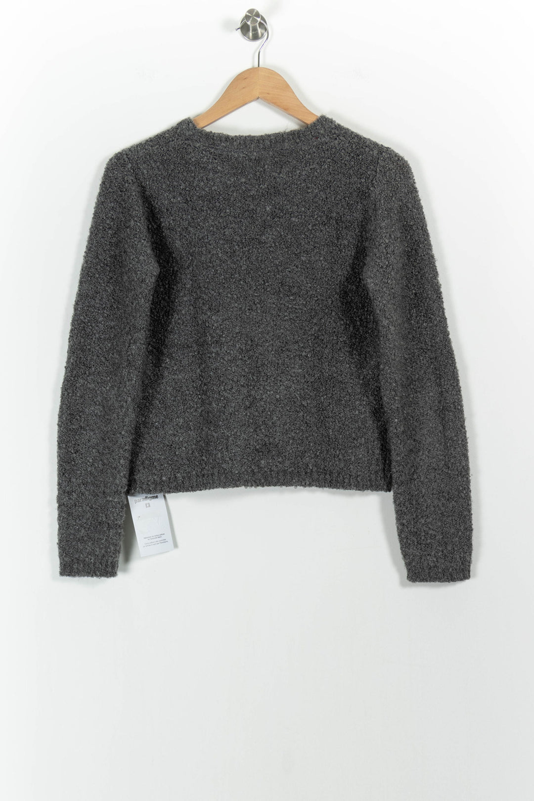 Pull Gris - Taille M/38 de la marque IKKS | PARAD101607 - Vendu par Paradigme - Image 4