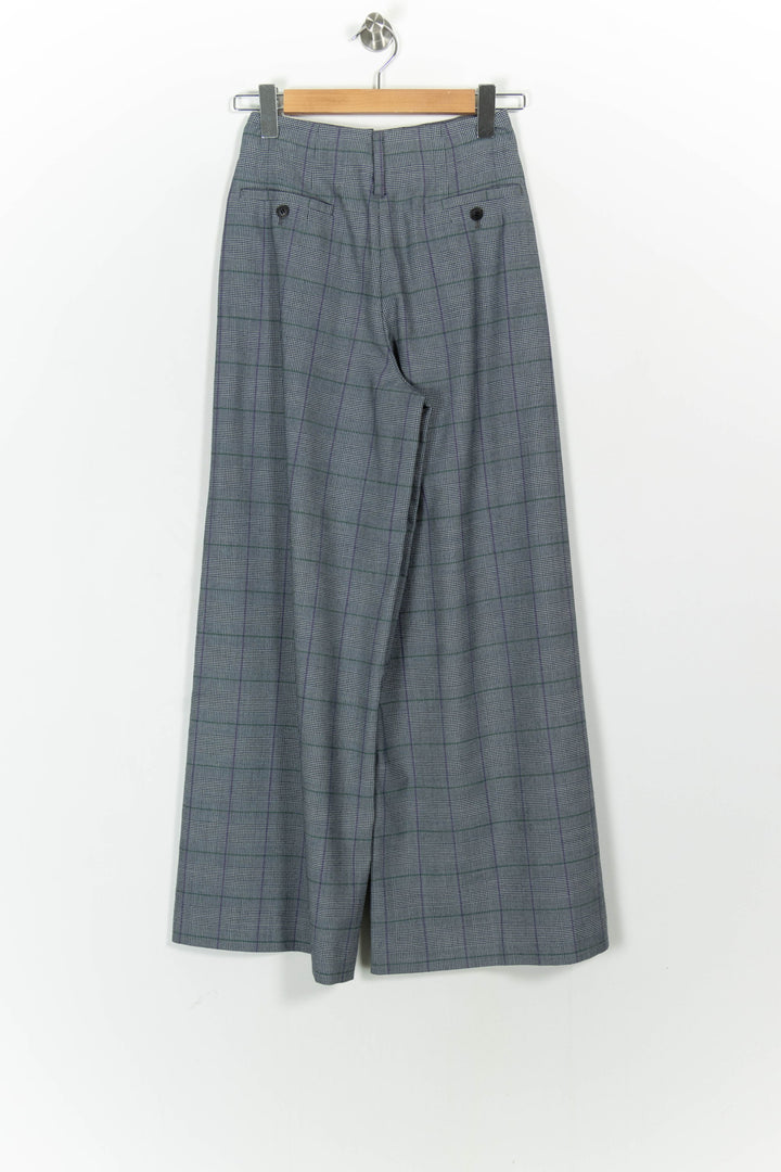 Pantalon Large Gris à Carreaux - Taille XS/34 de la marque Comptoir des Cotonniers | PARAD101608 - Vendu par Paradigme - Image 4