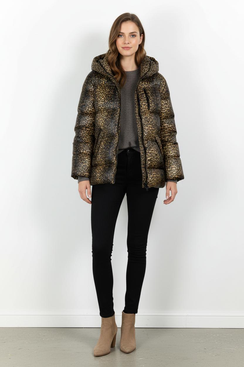 Doudoune Léopard - Taille XS/34 de la marque The Kooples | PARAD101615 - Vendu par Paradigme - Image 1