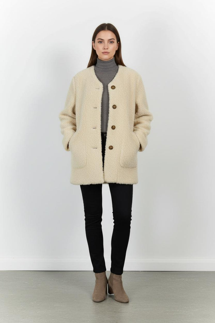 Manteau Écru - Taille S/36 de la marque Comptoir des Cotonniers | PARAD101622 - Vendu par Paradigme - Image 1