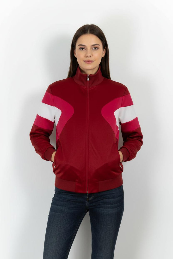 Blouson Bordeaux et Rose - Taille L/40 de la marque Maje | PARAD101624 - Vendu par Paradigme - Image 1