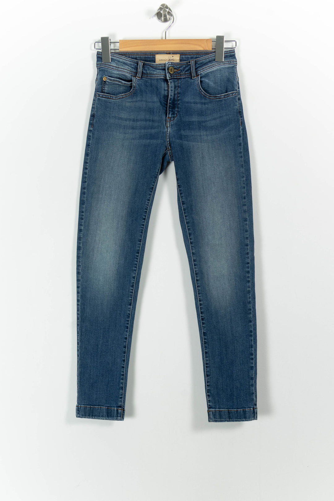 Jean Slim Bleu - Taille S/36 de la marque Sessùn | PARAD101626 - Vendu par Paradigme - Image 2