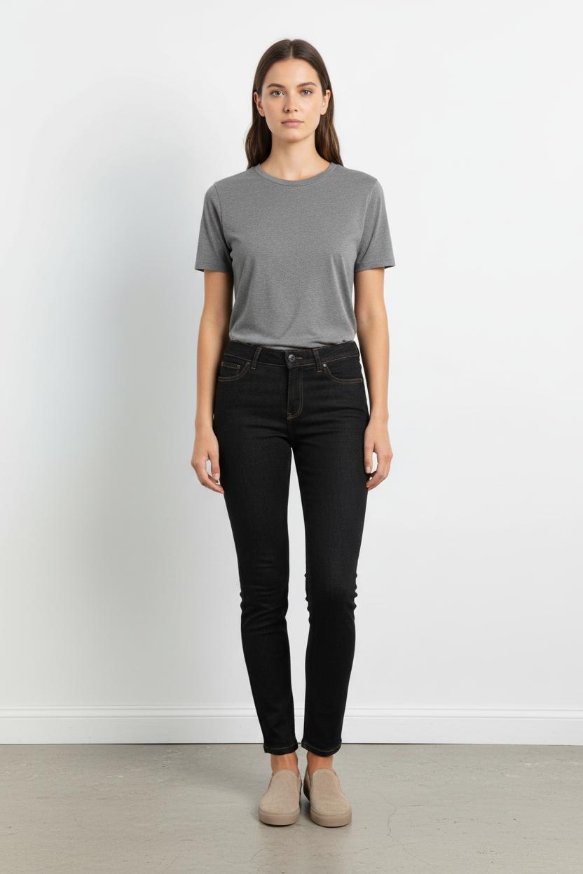 Jean Slim Noir - Taille S/36 de la marque IKKS | PARAD101629 - Vendu par Paradigme - Image 1