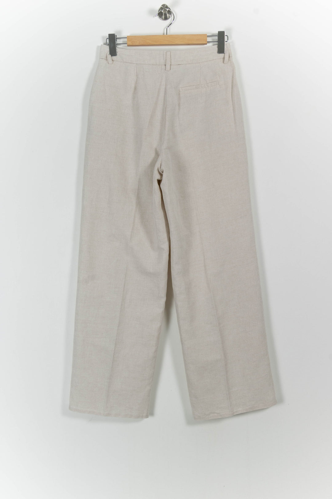 Pantalon Large Beige - Taille M/38 de la marque Caroll | PARAD101637 - Vendu par Paradigme - Image 4