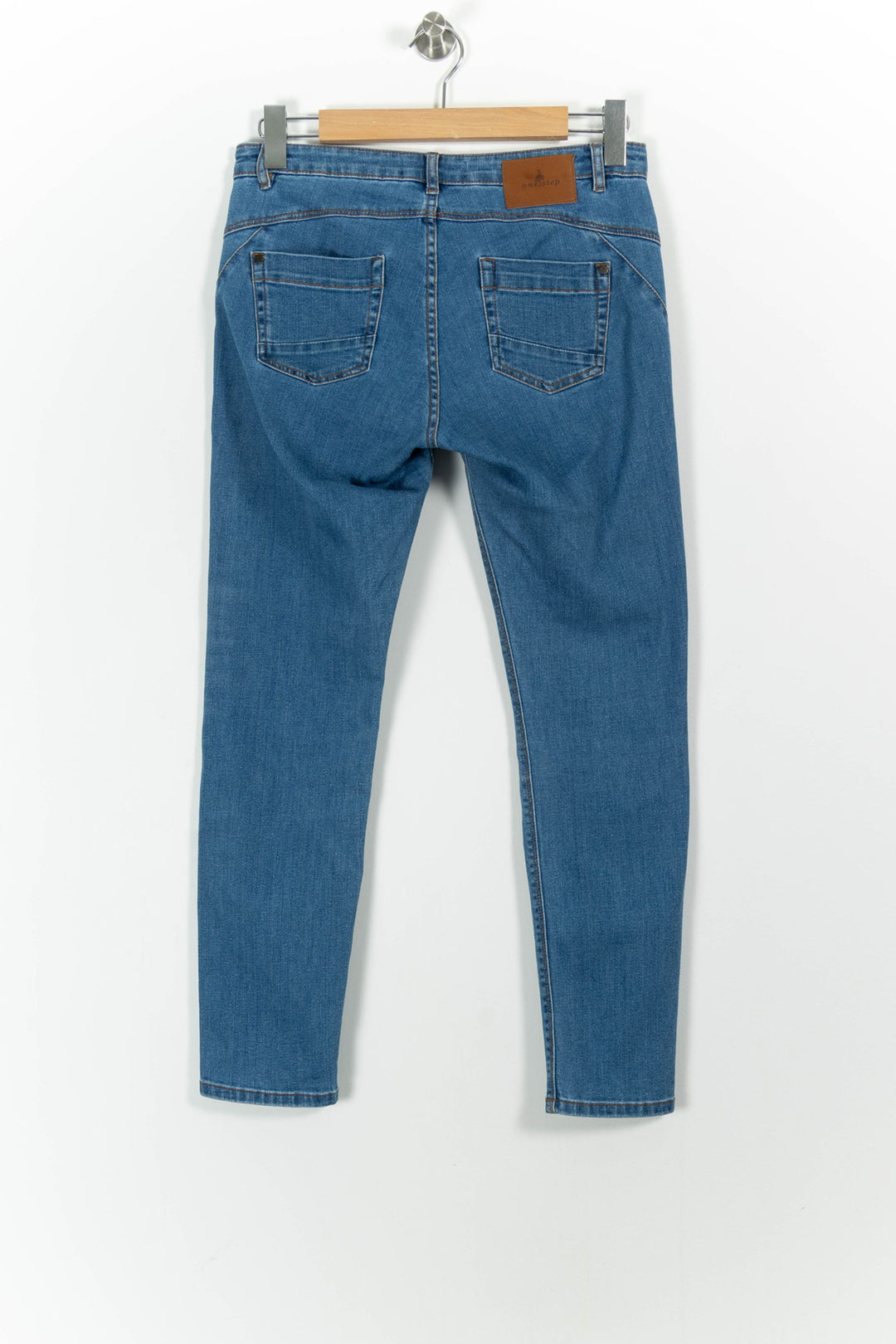 Jean Skinny Bleu - Taille M/38 de la marque One Step | PARAD101644 - Vendu par Paradigme - Image 4