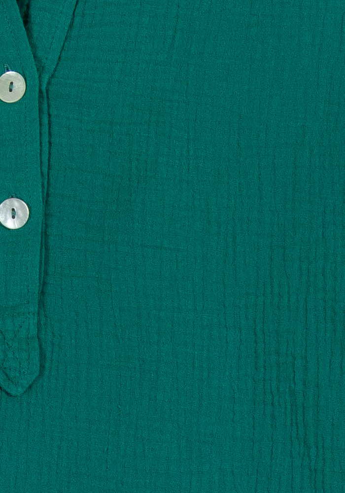 Chemisier Vert - Taille M/38 de la marque Caroll | PARAD101645 - Vendu par Paradigme - Image 3