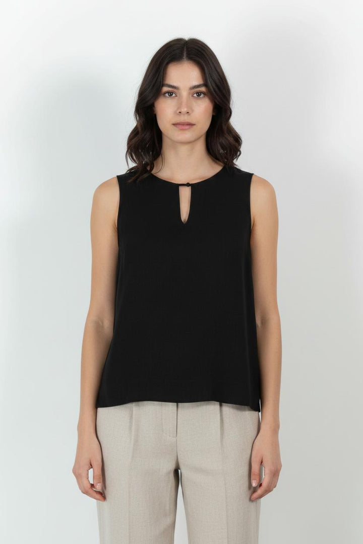 Débardeur Noir - Taille L/40 de la marque Caroll | PARAD101646 - Vendu par Paradigme - Image 1