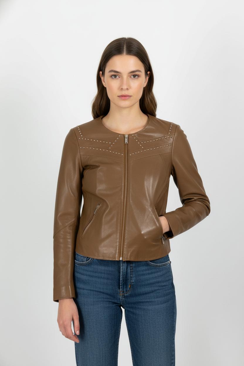 Blouson Marron - Taille M/38 de la marque One Step | PARAD101647 - Vendu par Paradigme - Image 1