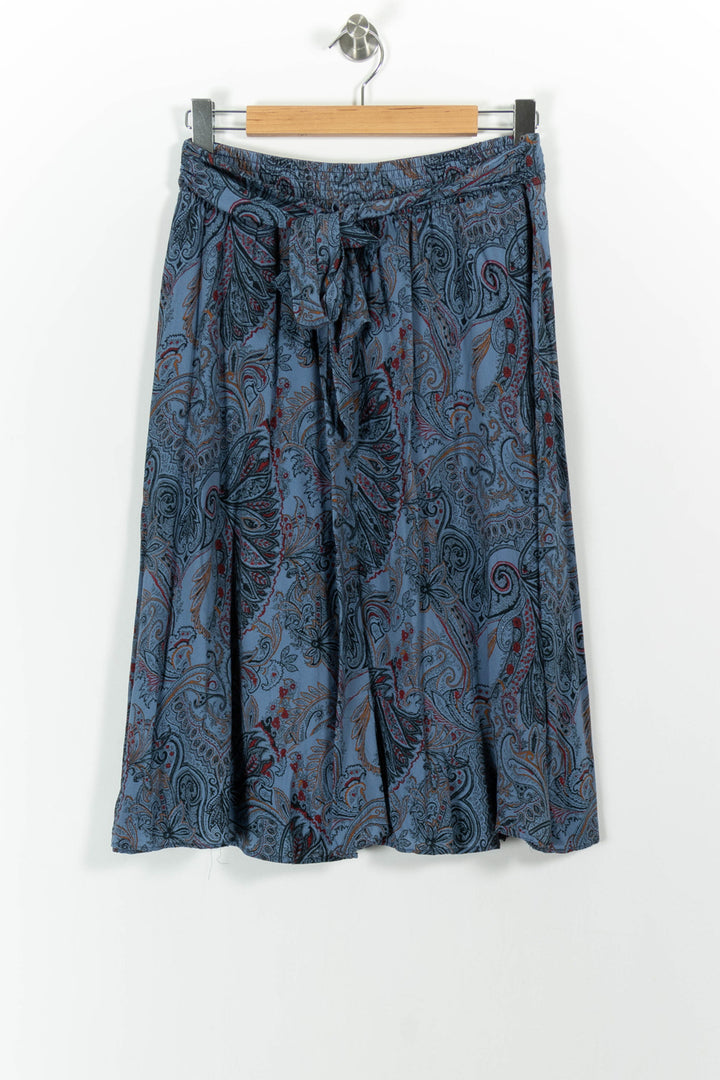 Jupe Midi Bleue - Taille XL/42 de la marque Caroll | PARAD101648 - Vendu par Paradigme - Image 4