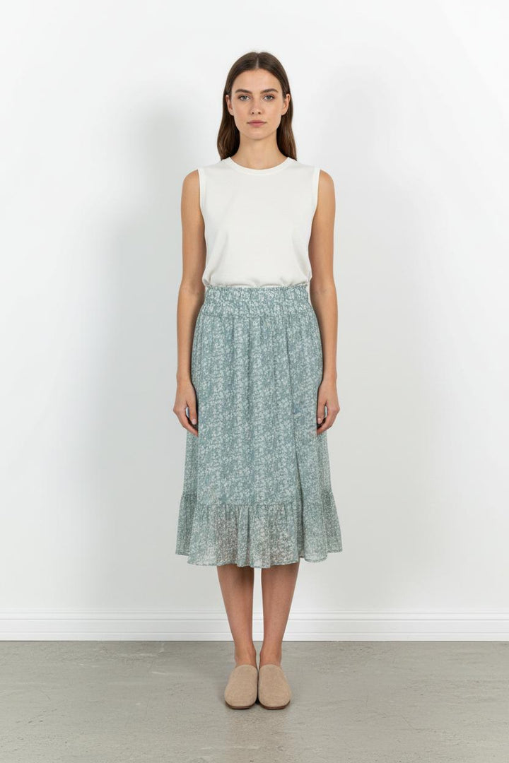 Jupe Midi Verte - Taille XL/42 de la marque Maison 123 | PARAD101649 - Vendu par Paradigme - Image 1