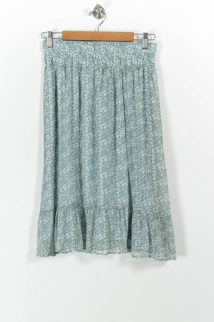 Jupe Midi Verte - Taille XL/42 de la marque Maison 123 | PARAD101649 - Vendu par Paradigme - Image 2