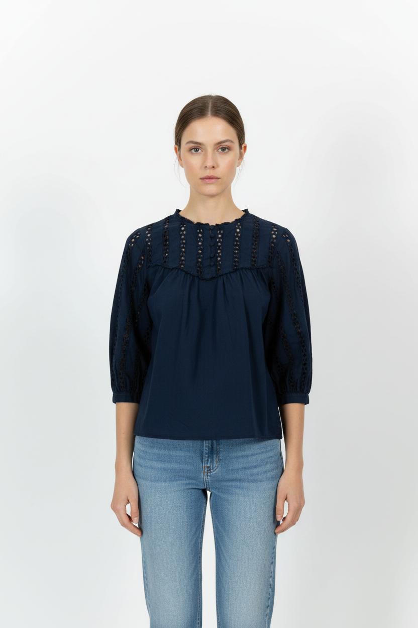 Blouse Bleue - Taille L/40 de la marque Maison 123 | PARAD101652 - Vendu par Paradigme - Image 1