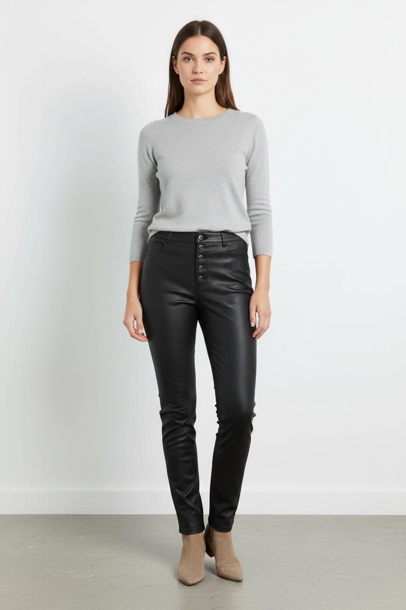 Pantalon Slim Noir - Taille XL/42 de la marque Maison 123 | PARAD101654 - Vendu par Paradigme - Image 1