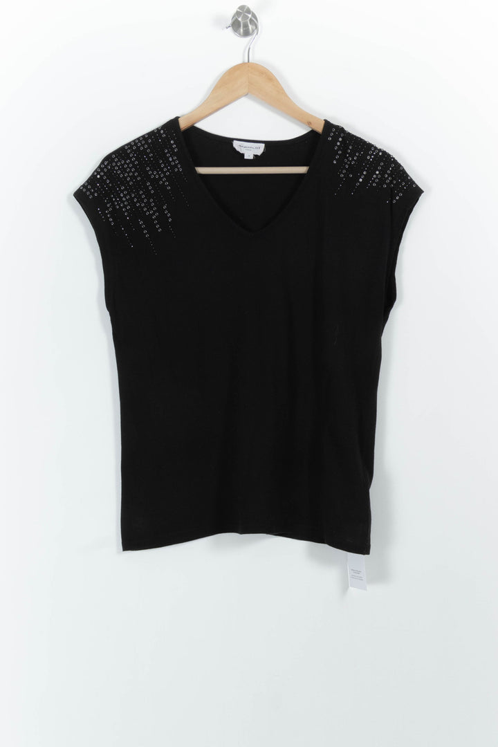 Top Noir - Taille M/38 de la marque Maison 123 | PARAD101656 - Vendu par Paradigme - Image 2