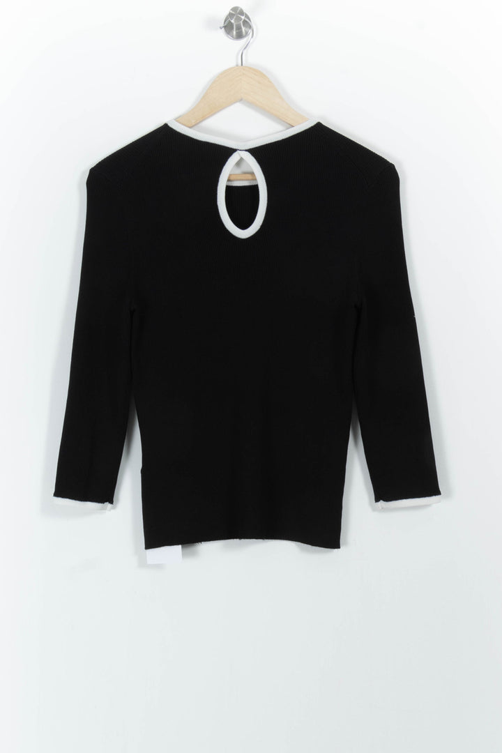 Pull Noir et Blanc - Taille L/40 de la marque Pablo | PARAD101663 - Vendu par Paradigme - Image 4