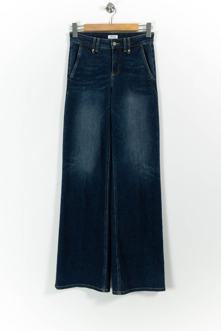Jean Large Bleu - Taille M/38 de la marque Liu Jo | PARAD101675 - Vendu par Paradigme - Image 2