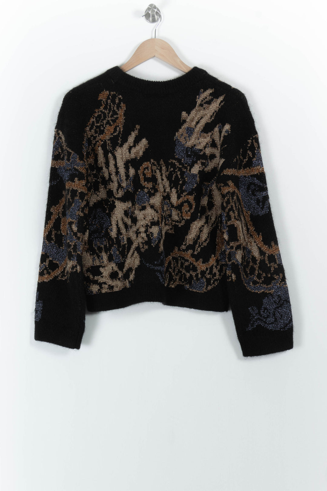 Pull Noir et Beige - Taille M/38 de la marque Sézane | PARAD101686 - Vendu par Paradigme - Image 4