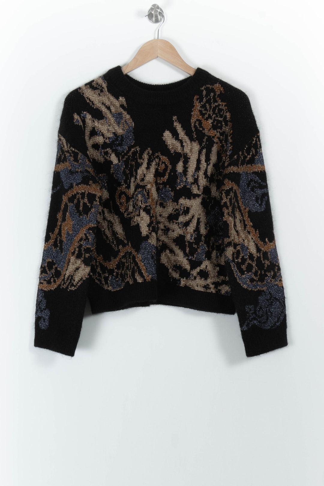 Pull Noir et Beige - Taille M/38 de la marque Sézane | PARAD101686 - Vendu par Paradigme - Image 2