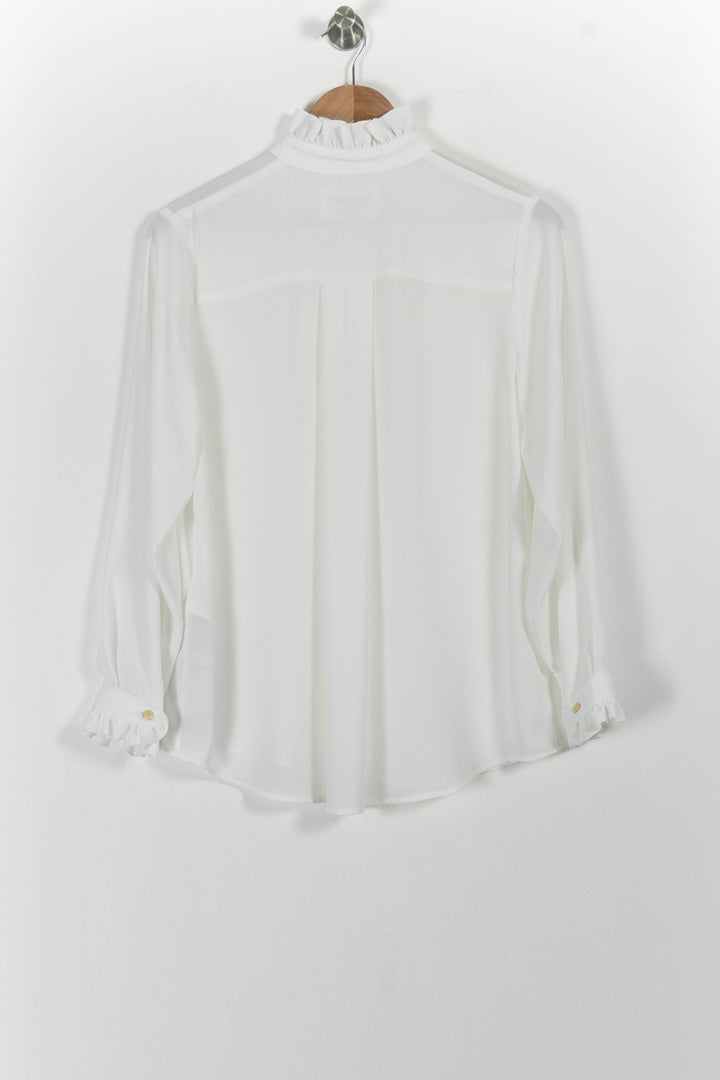 Blouse Blanche - Taille M/38 de la marque Claudie Pierlot | PARAD101692 - Vendu par Paradigme - Image 4
