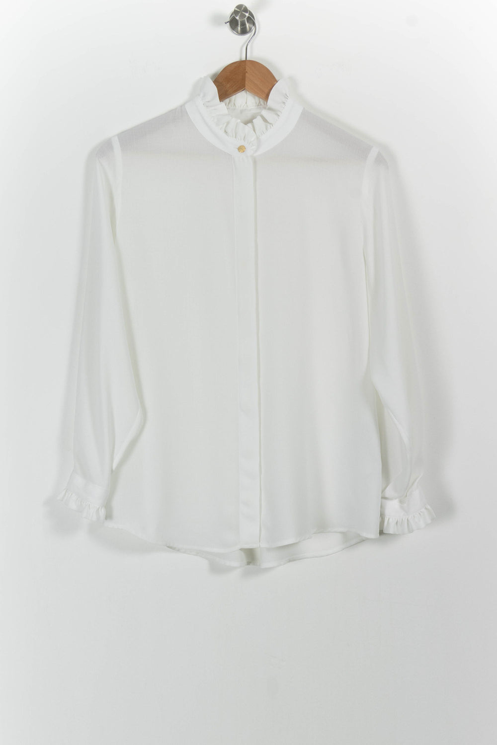 Blouse Blanche - Taille M/38 de la marque Claudie Pierlot | PARAD101692 - Vendu par Paradigme - Image 2